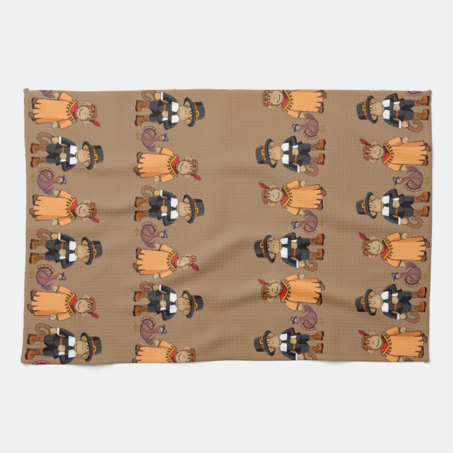 Toalla de cocina de mono/peregrino/indio/turco (Horizontal)