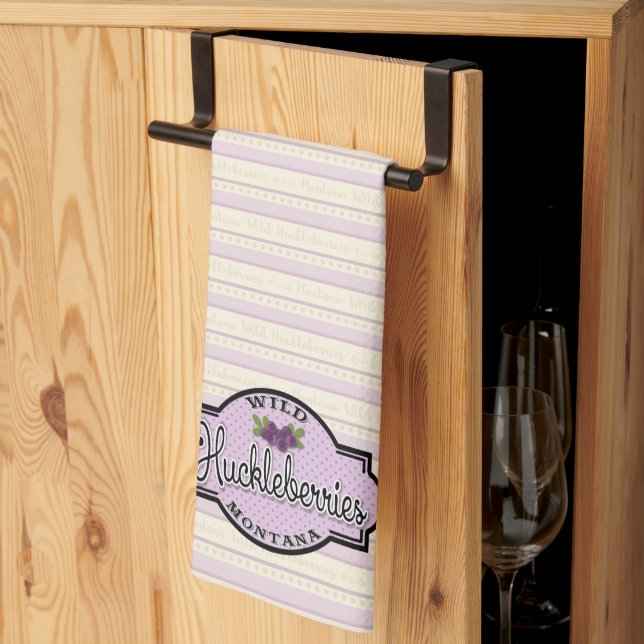 Toalla de cocina de Montana Huckleberry (Pliegue de tercios)