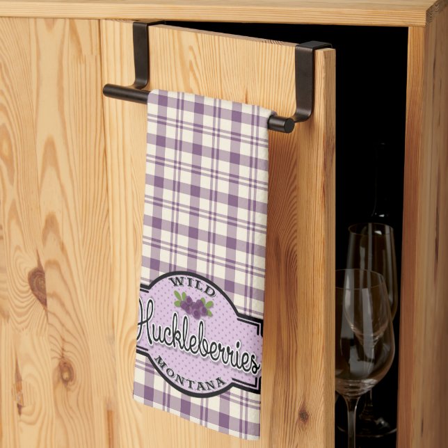 Toalla de cocina de Montana Huckleberry (Pliegue de tercios)
