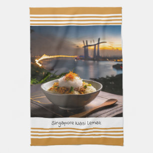 Toalla de cocina de Nasi Lemak de Singapur