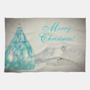 Toalla de cocina de Navidad Aqua Tones