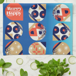 Toalla de cocina de Navidad moderna y audaz