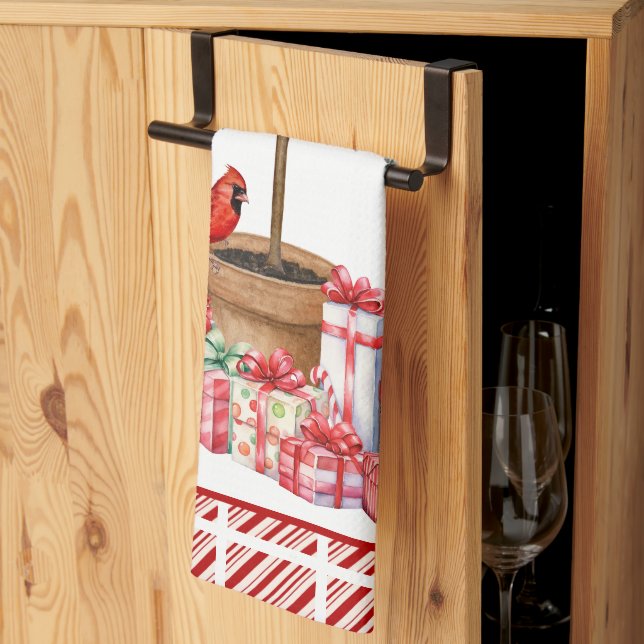 Toalla de cocina de navidades (Pliegue de tercios)