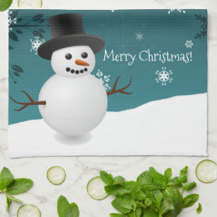 Toalla de cocina de Navidades de invierno de Snowm
