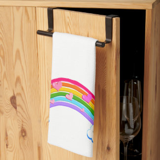 Toalla de cocina de nubes de arcoiris