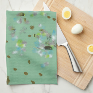 Toalla de cocina de pájaros del bosque