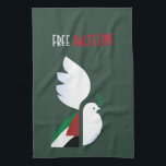 Toalla de cocina de Palestina libre - Solidaridad<br><div class="desc">toalla de cocina de Palestina libre - accesorio para casa solidario y de libertad</div>