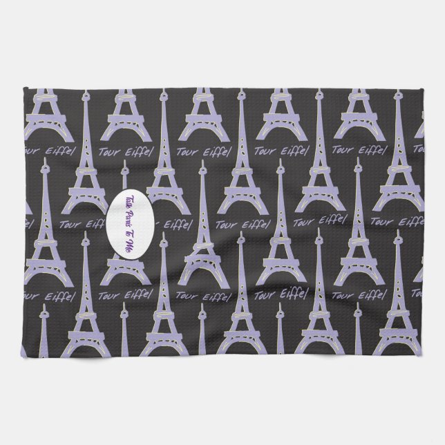 Toalla de cocina de París (Horizontal)