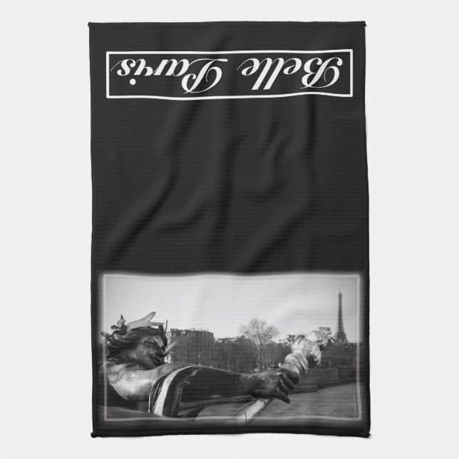 Toalla de cocina de París de la belleza (Vertical)