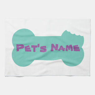Toalla de cocina de perro personalizada Mint Bone