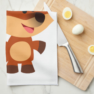 Toalla de cocina de Personalizado inocente Fox