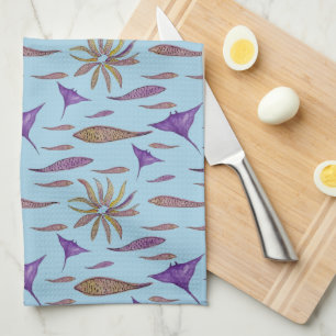 Toalla de cocina de pescado y rays
