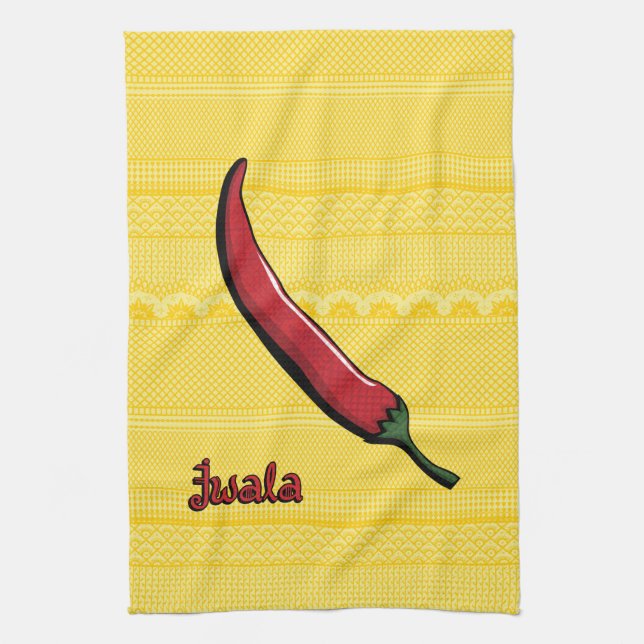Toalla de cocina de pimienta Jwala Chili (Vertical)