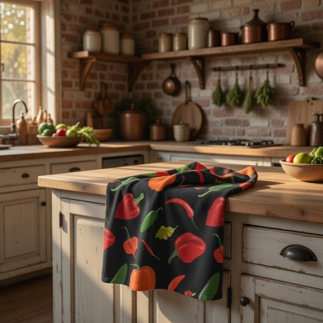 Toalla de cocina de pimientos picantes (Subido por el creador)