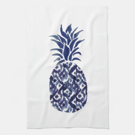 toalla de cocina de piña azul