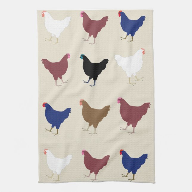 Toalla de cocina de pollo (Vertical)