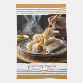 Toalla de cocina de Popiah de Singapur