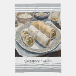 Toalla de cocina de Popiah de Singapur