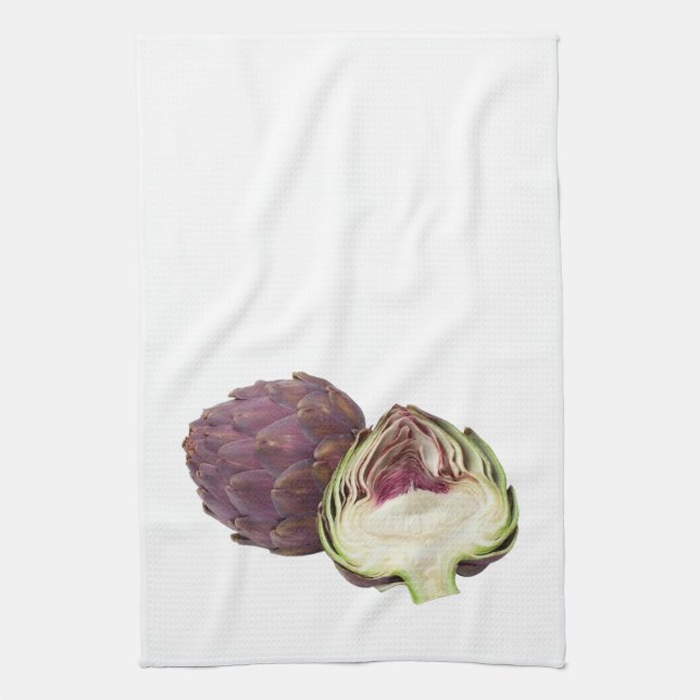 Toalla de cocina de 'Red Artichoke' (Vertical)