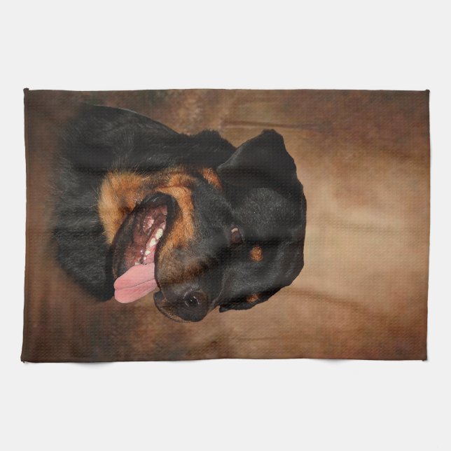 Toalla de cocina de Rottweiler (Horizontal)