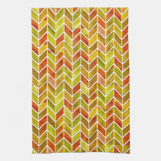 Toalla de cocina de sabio rojo Chevron