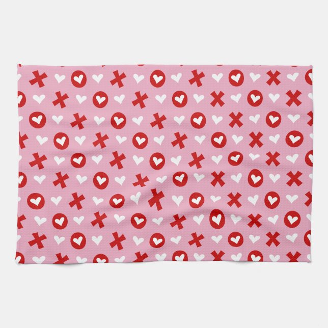Toalla de cocina de San Valentín (Horizontal)