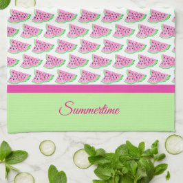 Toalla de cocina de sandía en verano