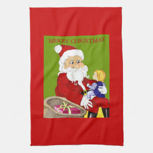 toalla de cocina de Santa y de Navidades infantile