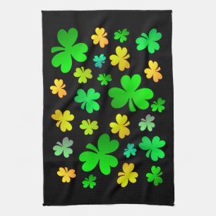 Toalla de cocina de shamrock en el día de San Patr