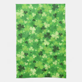 Toalla de cocina de shamrock en el día de San Patr