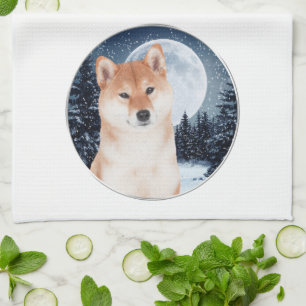 Toalla de cocina de Shiba Inu