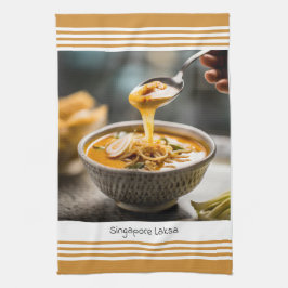 Toalla de cocina de Singapur Laksa