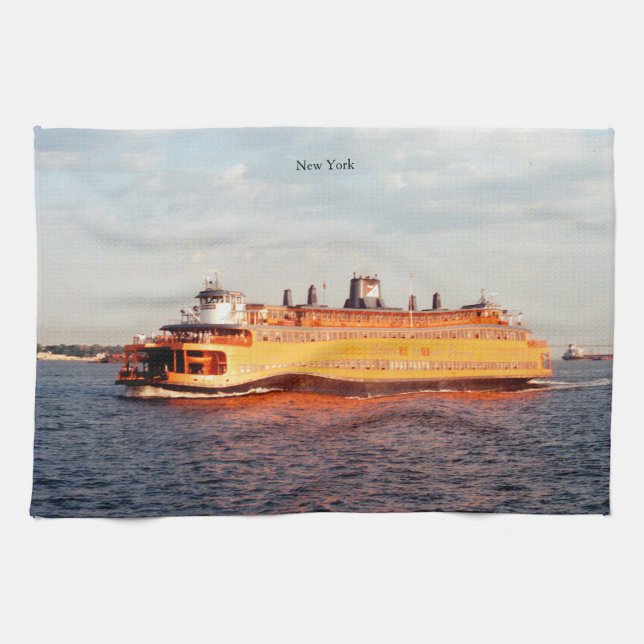 Toalla de cocina de Staten Island Ferry (Horizontal)