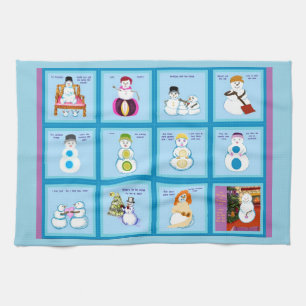 Toalla de cocina de Strokes Snow Folks
