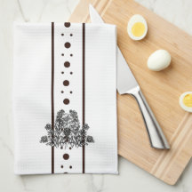 toalla de cocina de taza Relájate flores blancas f