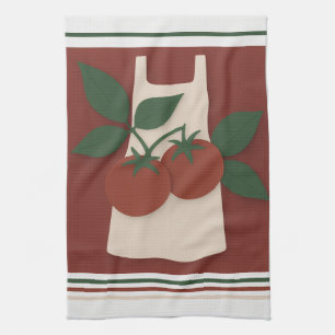 Toalla de cocina de té de granja de tomate