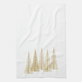 Toalla de cocina de té de los árboles de Navidad d