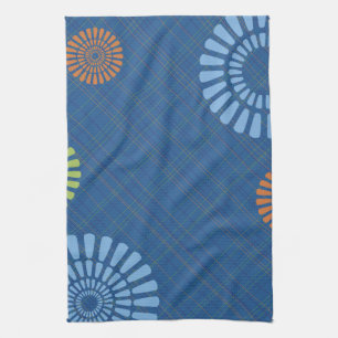 Toalla de Cocina de Té de Plantas Azules