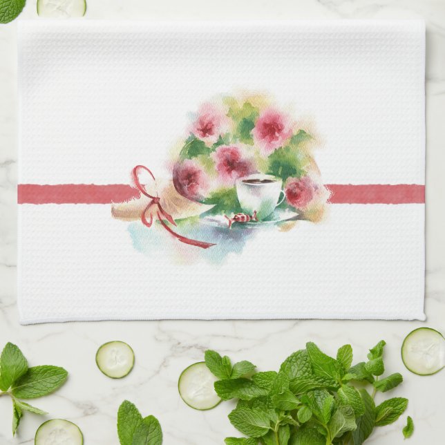 Toalla de cocina de té Time (Doblado)
