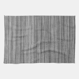 Toalla de cocina de tela de tela gris falsa