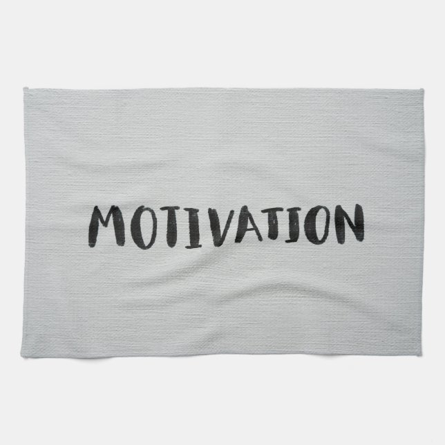 Toalla de cocina de texto negro (Horizontal)