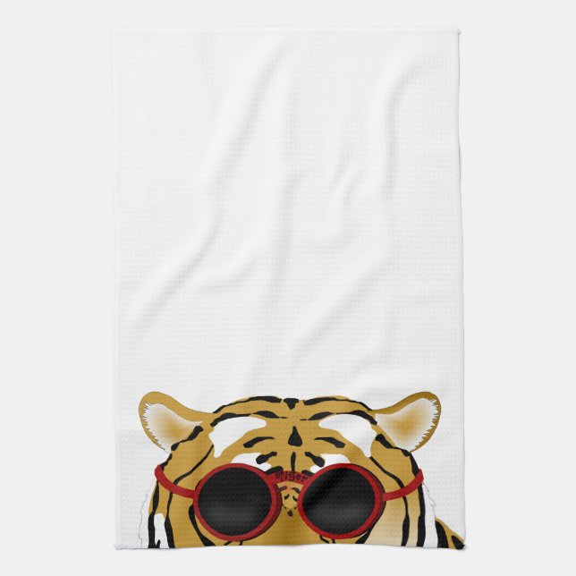 Toalla de cocina de tigres (Vertical)