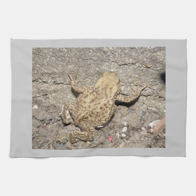 Toalla de cocina de toad de garganta (Horizontal)