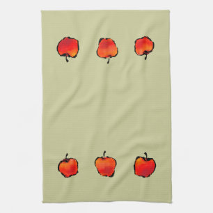 Toalla de cocina de tres manzanas