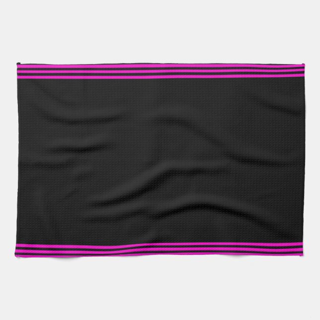 Toalla de cocina de tubería rosa (Horizontal)