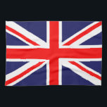 Toalla de cocina de Union Jack<br><div class="desc">Toalla de cocina con imagen de la bandera de la bandera de la Unión.</div>