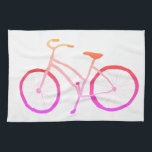 Toalla de cocina de velo de bicicleta rosa oscura<br><div class="desc">Decore su cocina con esta fresca toalla de bici rosa oscuro y holgada. ¡Hace un gran regalo para el boda o para el ama de casa! Revisa mi tienda para ver más colores y patrones a juego. Puede personalizar y agregar texto también. Revisa mi tienda por muchos más colores y...</div>