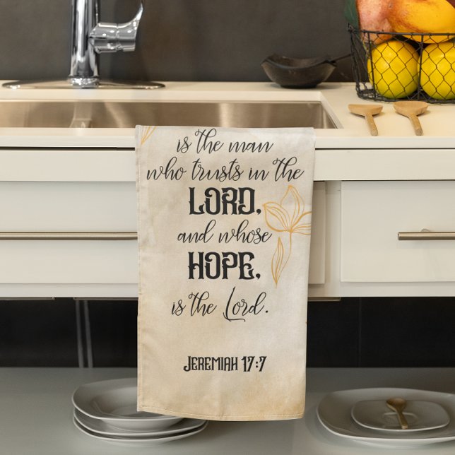 Toalla de cocina de versículo de la Biblia (Subido por el creador)