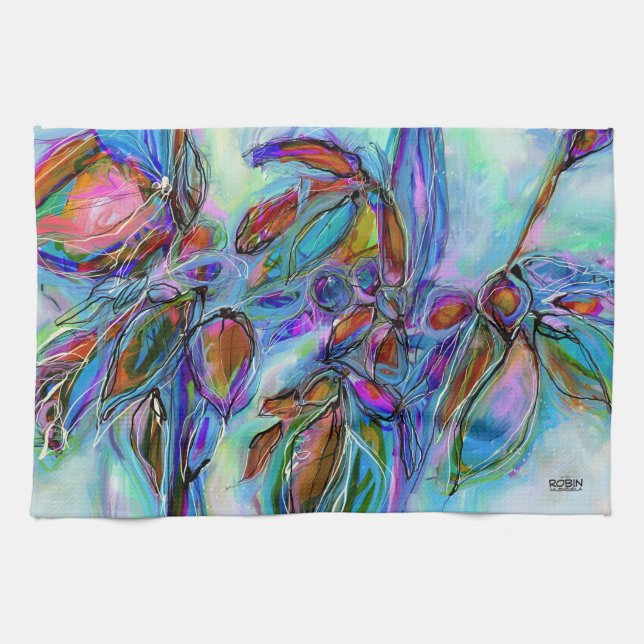 Toalla de cocina de Winterberry (Horizontal)