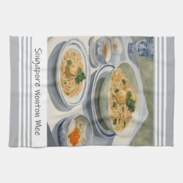 Toalla de cocina de Wonton Mee de Singapur